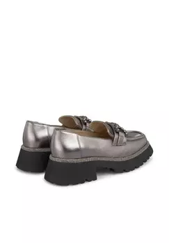 Мокасины Alma en Pena, серебристый