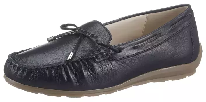 Мокасины Ara "ALABAMA", тапочки, обувь для отдыха с высокой мягкой сменной стелькой шириной G, синий