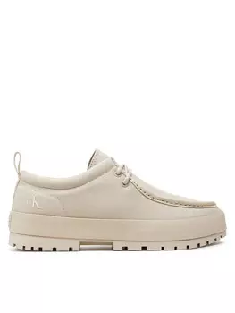 Мокасины Calvin Klein Jeans Lugged Hybrid Apron Laceup C In YM0YM01140, экрю