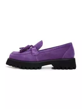 Мокасины CESARE GASPARI, цвет violet