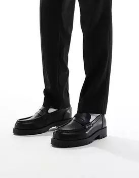 Мокасины черного цвета Pull&Bear