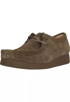 Мокасины CLARKS WallabeeEVO, оливковый
