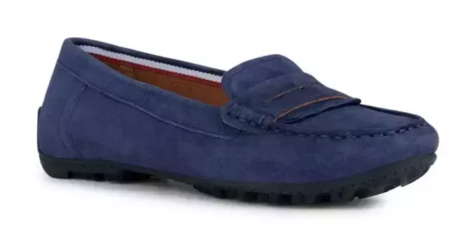 Мокасины Geox "D KOSMOPOLIS + GRIP", тапочки, слипоны со специальной мембраной Geox, синий