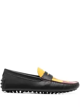 Мокасины Gommino из коллаборации с Moncler x Tod's Palm Angels, черный