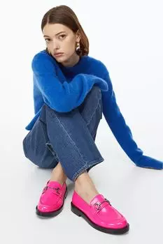Мокасины H&amp;M, ярко-розовый