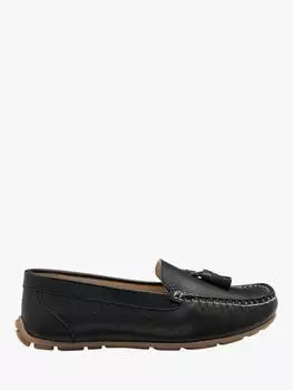 Мокасины из бутовой кожи Ravel, черный