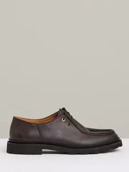 Мокасины из кожи хаттона Reiss, темно-коричневый