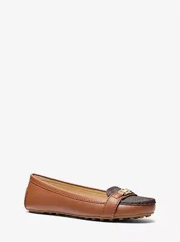 Мокасины из кожи Mandy с фирменным логотипом Michael Kors, мультиколор