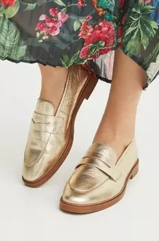 Мокасины из медицинской кожи Medicine, золотой