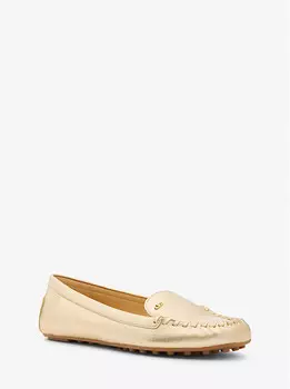 Мокасины из металлизированной кожи Eve Michael Kors, золотой