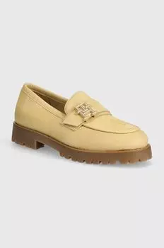 Мокасины из нубука Tommy Hilfiger, бежевый