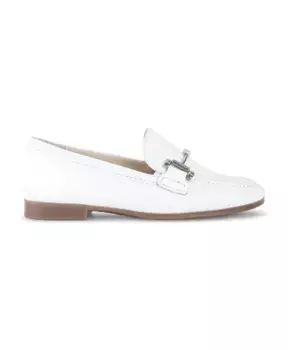 Мокасины из зерненой кожи. Gabor, белый