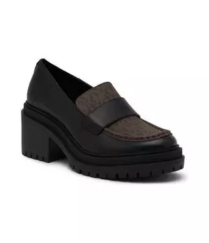 Мокасины кожаные Michael Kors, коричневый