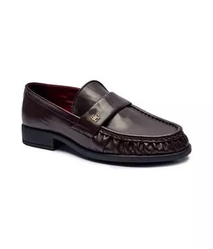 Мокасины кожаные Tommy Hilfiger, бургундия