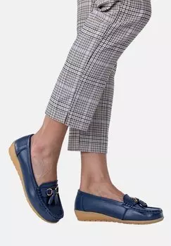 Мокасины LEATHER Musk, синий