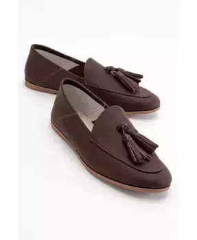 Мокасины Mona с кисточками из мягкой кожи Forever & Always Shoes, коричневый