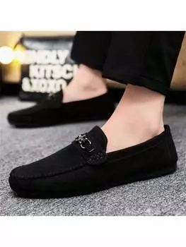 Мокасины мужские, черный