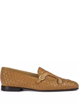 Мокасины с двумя пряжками Doucal's, коричневый