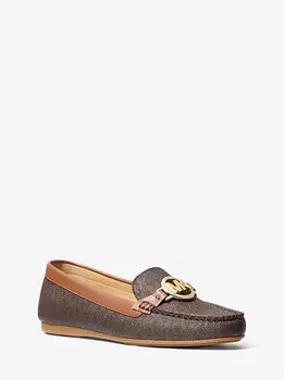 Мокасины с фирменным логотипом Fulton Michael Kors, коричневый