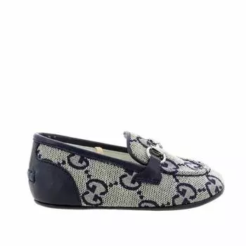 Мокасины с монограммным принтом Gucci