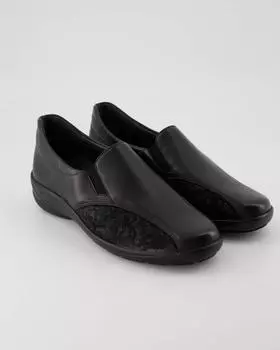 Мокасины Semler Slipper & Mokassins кожаные, черный