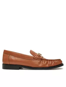 Мокасины Soft Leather Horsebit Loafer FW0FW08414 Tommy Hilfiger, оранжевый