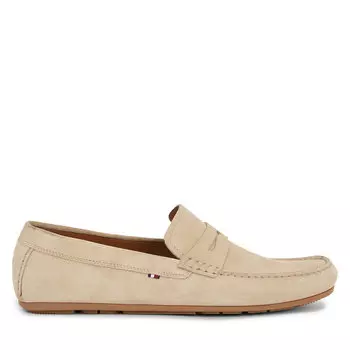 Мокасины Tommy Hilfiger Casual Hilfiger Suede Driver FM0FM04998 Beige AEG, бежевый