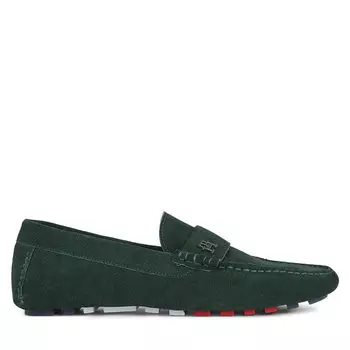 Мокасины Tommy Hilfiger Th Classic Suede Driver FM0FM05000 Hunter MBP, зеленый