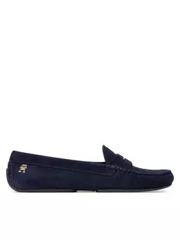 Мокасины Tommy Hilfiger Th Suede Driver Loafer, темно-синий