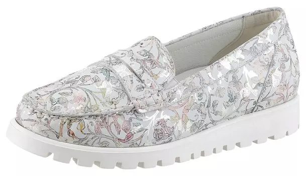 Мокасины WALDLUFER, светло-серый