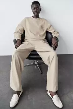 Мокасины за пенни ZARA, белый