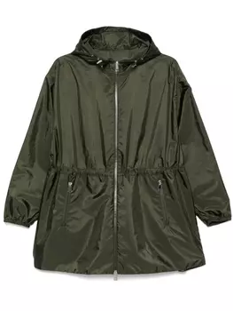 Мокрое пальто Moncler, зеленый