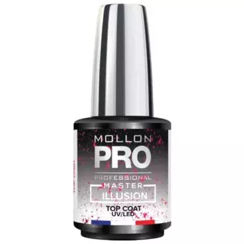 Mol Master Top Coat Illusion Pink - 12 мл Mollon Pro