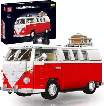 Молд King 10030 Volkswagen T1 CAMPER Ван огурец - строительные блоки Mould King
