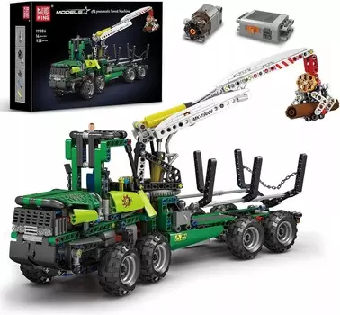 Mold King 19006 Технические блоки Трактор для резки деревьев Деревообрабатывающий станок Mould King