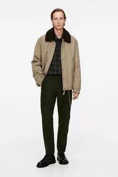 Молескин брюки Arket, зеленый