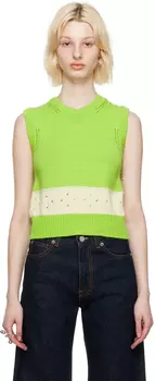 Молли Годдард Зеленый жилет Роми Molly Goddard