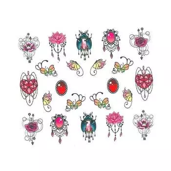 Моллилак, Водные наклейки для ногтей, Бн № 1184, Molly Lac