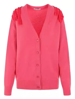 Molly Goddard кардиган Салли с оборками, розовый
