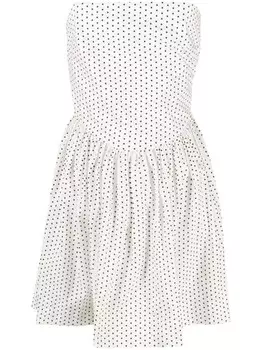 Molly Goddard платье Hannah в горох, белый