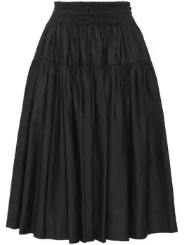 Molly Goddard юбка А-силуэта с оборками, серый