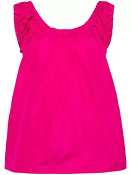 Molly Goddard жилет из тафты со сборками, розовый