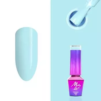 Molly Lac, Fancy Fashion, гибридный лак, 338 Blue Pounch, 5 мл
