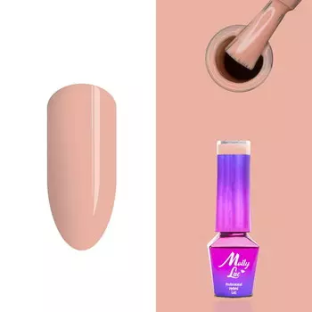 Molly Lac, Skin & Make Up, гибридный лак для ногтей, 302 Naked, 5 мл