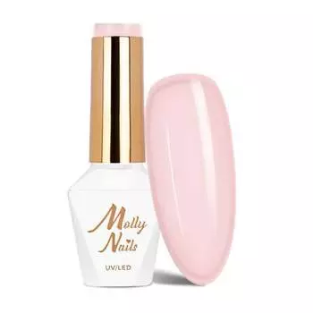 Molly Nails French Manicure Peach Pink HEMA/Di-HEMA Free 8 г № 137 Гибридный лак для ногтей