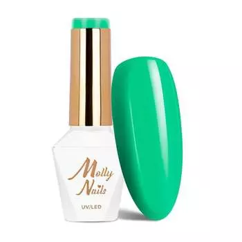 Molly Nails Green Party Crystal Grass HEMA/Di-HEMA Free 8 г № 84 Гибридный лак для ногтей