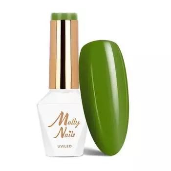 Molly Nails Green Party Green Olive HEMA/Di-HEMA Free 8 г гибридный лак для ногтей № 85