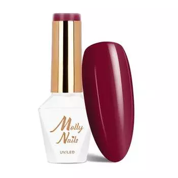 Molly Nails Hearts & Kisses Red Wine HEMA/Di-HEMA Free 8 г № 190 Гибридный лак для ногтей