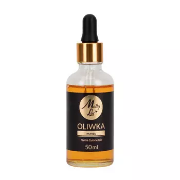 MollyLac Nail & Cuticle Oil масло для кутикулы и ногтей с капельницей Манго 50мл