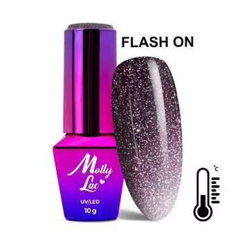 MollyLac Thermo Flashing Lights Itself Гибридный лак 10 г № 694